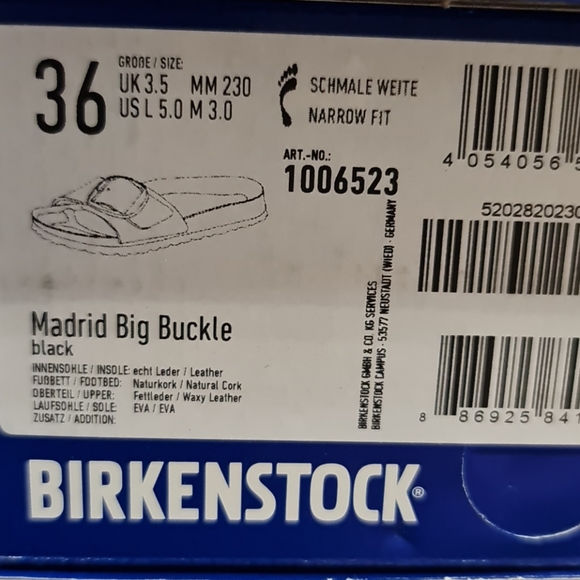 🎁 Birkenstock Madrid Big Buckle Sandal Narrow Fit - Picture 9 of 9